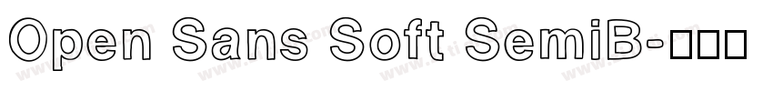Open Sans Soft SemiB字体转换